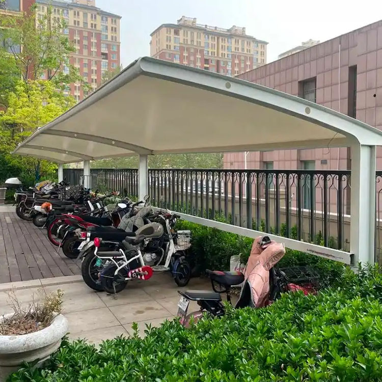 建宁县膜结构电动车棚